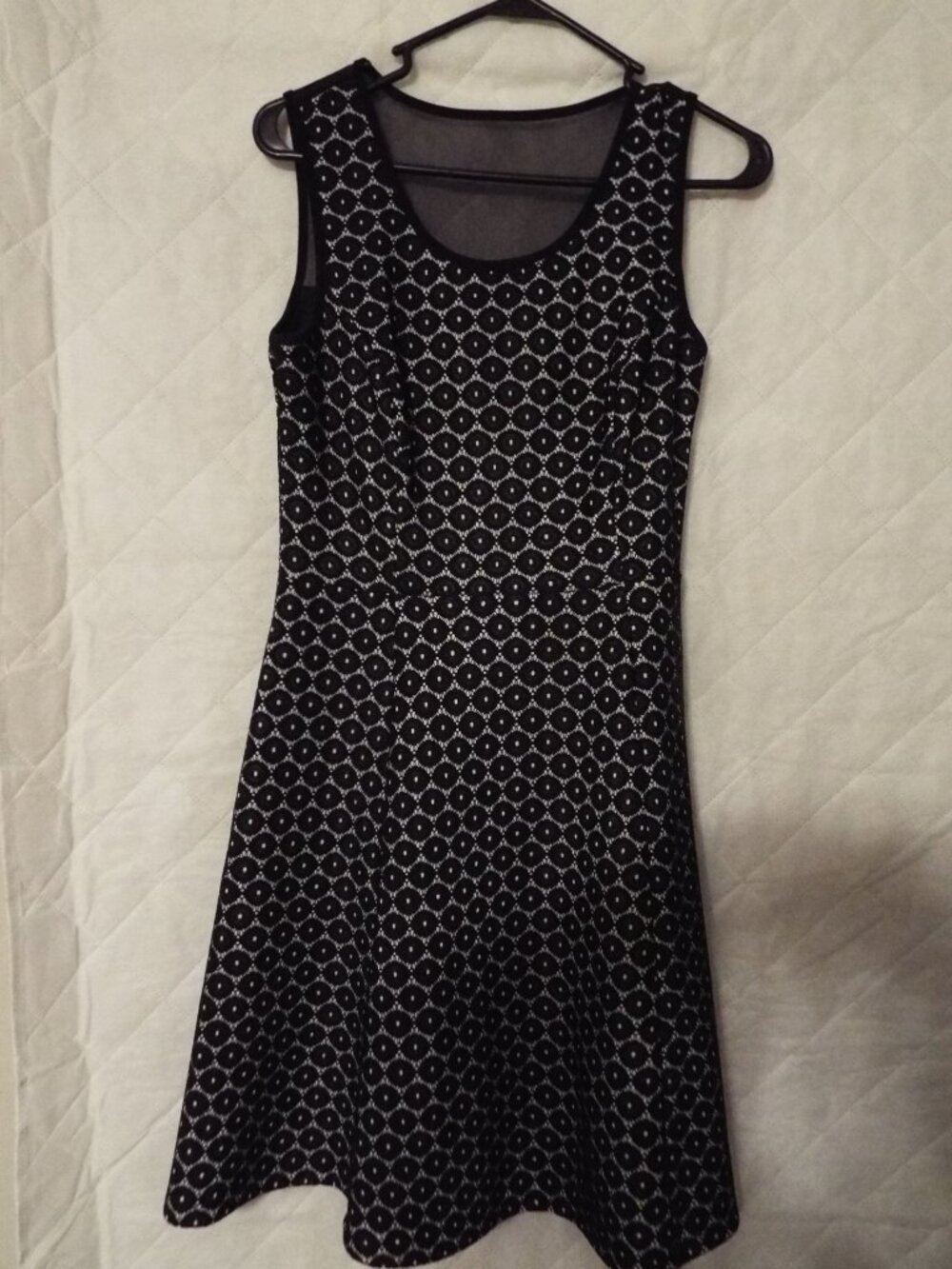Enfocus Studio Black Mesh Dress Size 8